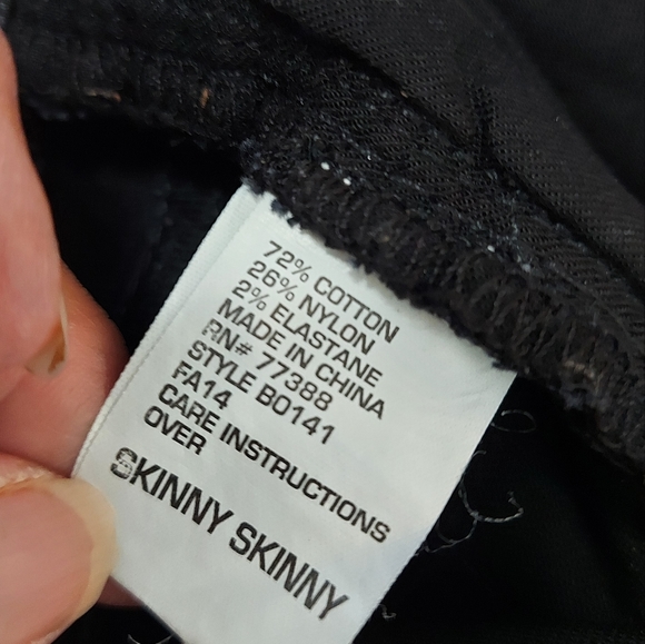 Madewell Skinny Skinny Racetrack Moto Jeans Black - Picture 12 of 12